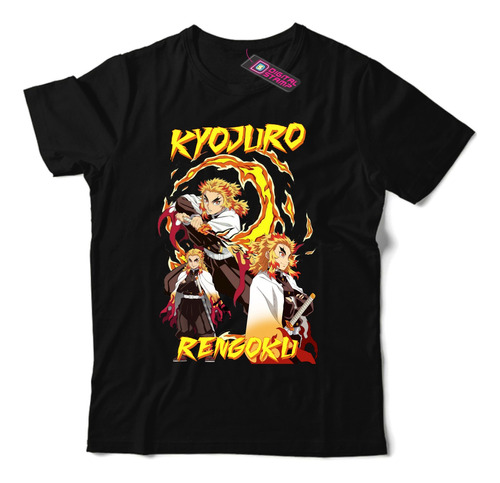 Remera Kyojuro Rengoku Kimetsu No Yaiba Manga Ab4 Dtg