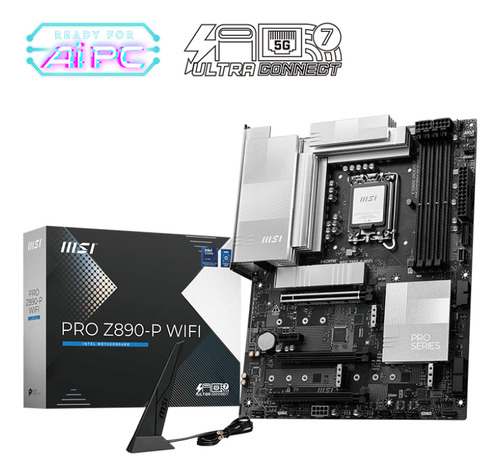 Tarjeta Madre Msi Pro Z890-p Wifi Ddr5 Lga1851 Pcie 5.0 Bios