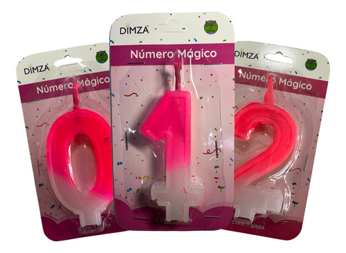 50 Velas Mágicas De Numero Para Pastel Rosa A Super Mayoreo!