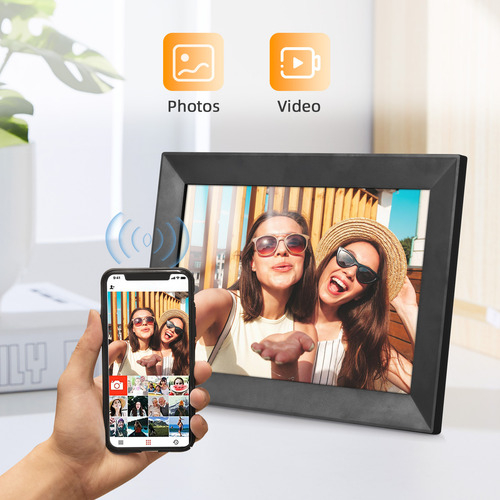 Quadro Ip Digital Wifi De 10,1 Polegadas, Memória Digital Em