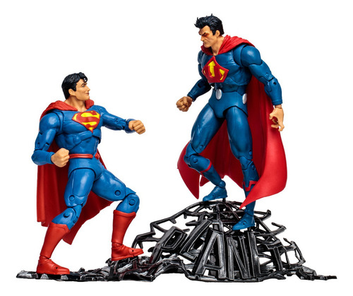 Mcfarlane 2 Pack Figuras 7 Superman Vs Superman Of Earth-3