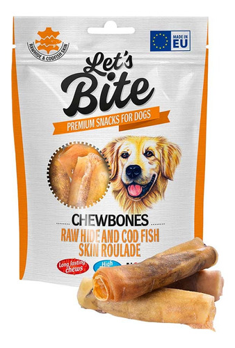 Let´s Bite Dog Snack Chewbones/cod Fish Skin 150gr. Np