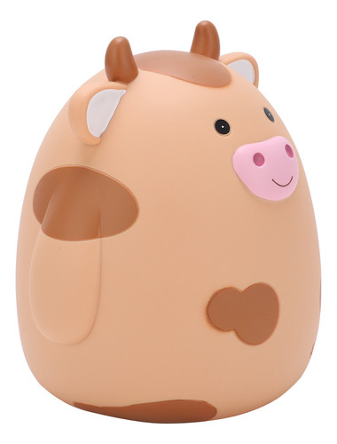 Piggy Bank Para Niños Con Dibujos Animados De Vaca, Bonita Y