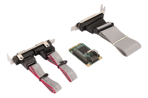 Adaptador De Placa Serial Pcie Mini Combo Parallel Expansion