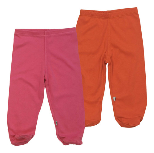 Babysoy Eco Footie Pants Unisex Pack De 2, Tomate + Berry