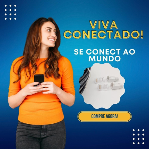 Imagem 5 de 6 de Cabo De Rede Internet Cftv Envio Imediato (30 Metros 4pares)