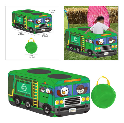 Tienda De Campaña Con Forma De Camión De Basura Que Se