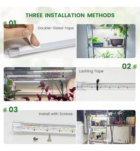 Grow Light Strip Kullsinss, 36 W, 360 Led, Espectro Completo