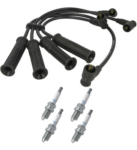 Kit Cables + Bujias Renault Kangoo K7m 1.6 8v Ngk