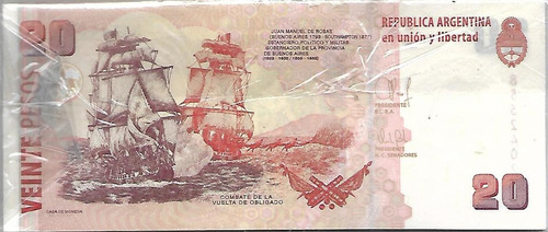 Bottero 3525 Lote X 50 $ 20 Convertibles Serie D Unc Palermo (Usado)
