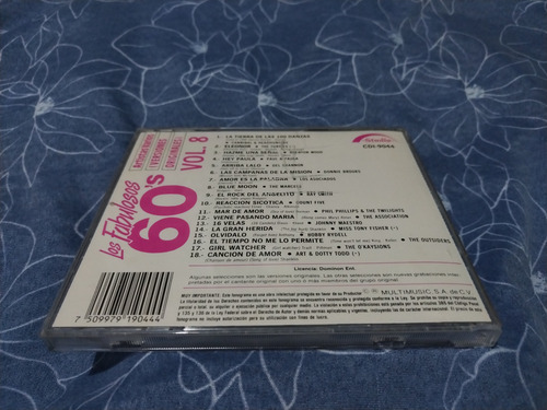 Los Fabulosos 60s - Volumen 8 - Multimusic 1994 Mx Primera Edicion Mexico (Usado)