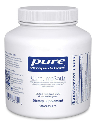 Curcuma Sorb Pure Encapsulations 180 Cápsulas