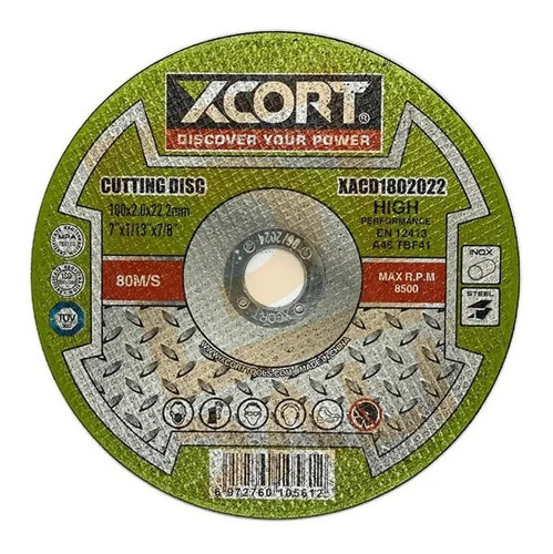 Disco De Corte Metal 180x2x22,2mm