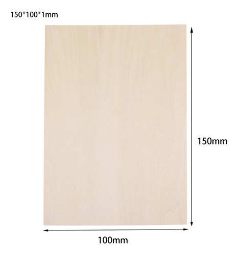 3 X 10x Hojas De Madera Diy Placa De Madera 150mmx100mmx1mm