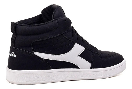 Zapatillas Unisex Urbano Diadora Hi Playmaker Negro Blanco
