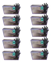 Comprar Diez Cajas Guantes Nitrilo Negro X 100u C\u002Fu 1000 Guantes