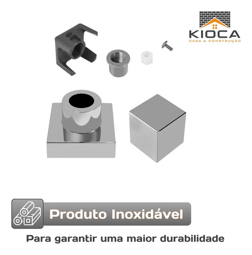 Kit Base Misturador Deca + Acabamento Cromado Abs