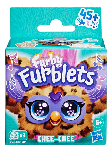 Furby Furblets Miniamigo Chee-chee Pelaje De Guepardo Marrón Claro