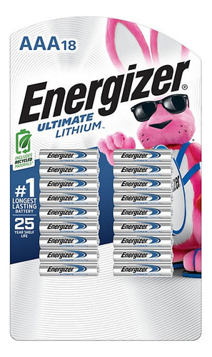 Energizer Ultimate Lithium Aaa Paquete 18pz