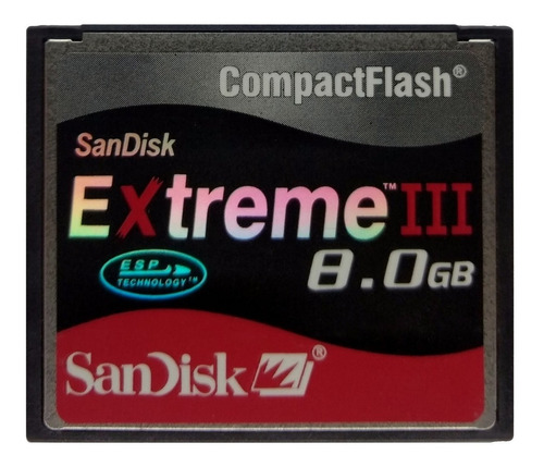 Cartão Cf Compact Flash Sandisk 8gb Sdcfb-8192-a10