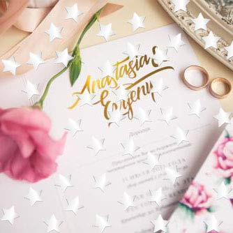 Glitter Confetti Estrellas Plateadas 45gr