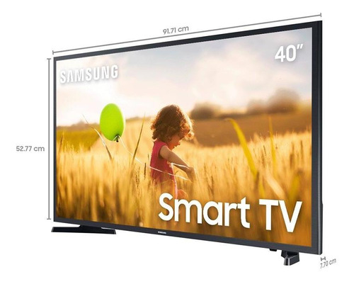 Smart Tv Samsung Tizen Fhd 2020 T5300 40 , Hdr Preto Bivolt