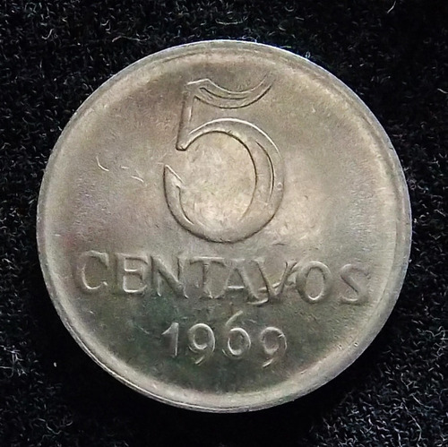 Brasil 5 Centavos 1969 Excelente Km 577.2