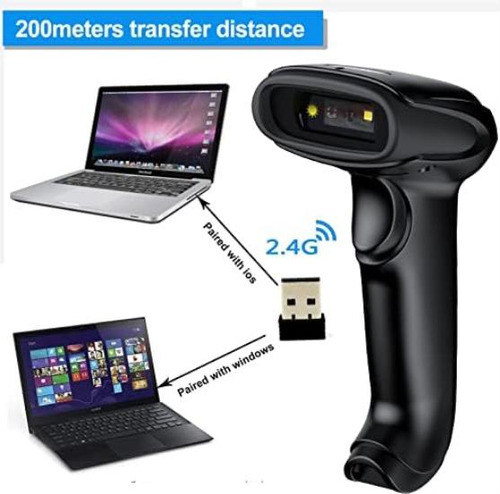 Escáner De Código De Barras Inalámbrico 2d, Lector Portátil