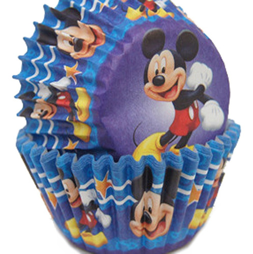 Capacillos De Mickey Mouse Para Cupcakes 25 Unidades