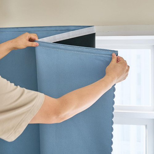 Cortinas Autoadhesivas Negras 100% Opacas Para Dormitorio