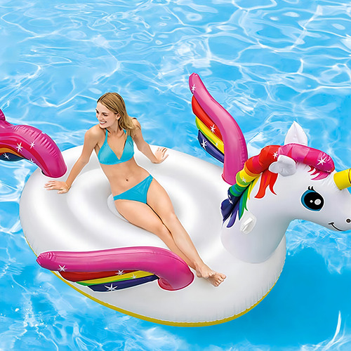 Colchoneta Intex Inflable Mega Unicornio 57281