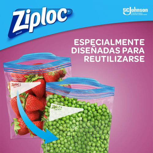 Bolsas Reutilizables Para Congelar Doble Cierre 15 Unidades