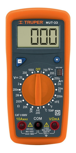 Multimetro Digital Mut 33 - Truper 