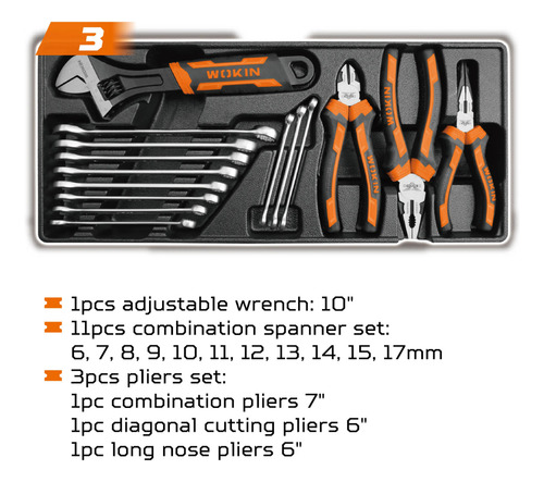 Set De Herramientas Caja De 98 Piezas Wokin