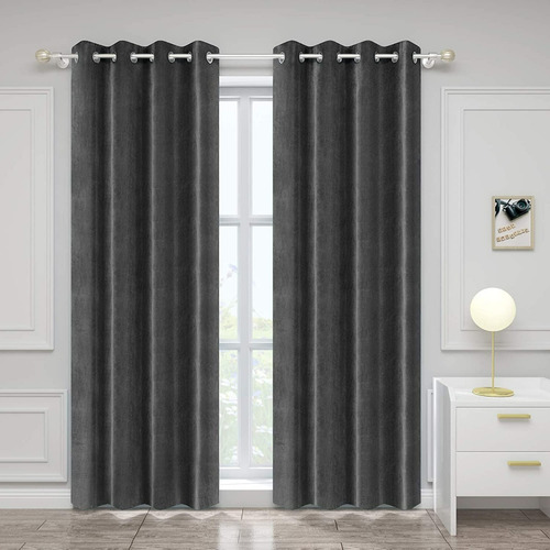 1 Paño Cortina Terciopelo Blackout Engomado 150x230cm