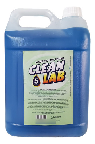 Alguicida X 5 L Mantenimiento Piletas Clean Lab