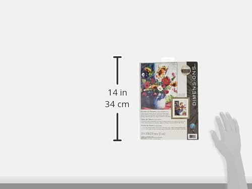 Dimensions Cubo De Flores Crewel Kit De Bordado, 11 W X 14 H