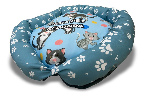 Cama Pet Personalizada Redonda 64x64cm Lavável