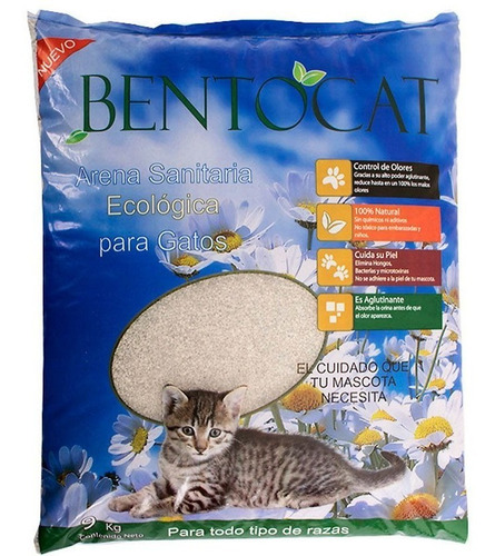 Arena Sanitaria Gato Bentocat 9 Kilos