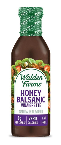 Walden Farms Vinagreta Honey Balsamica Zero Fat Free