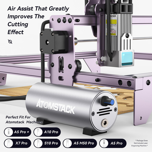 Atomstack A10 Pro 50w Grabador Láser Cortador Máquina+bomba