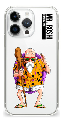 Funda Clear Case Iphone Dragon Ball Maestro Roshi Clear Iphone 16 Pro Max