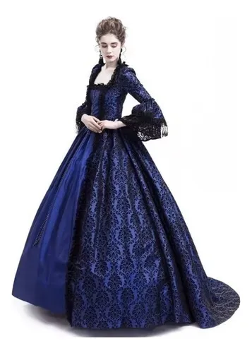 Vestido Elegante Adulto Encaje Medieval Catrina Cosplay