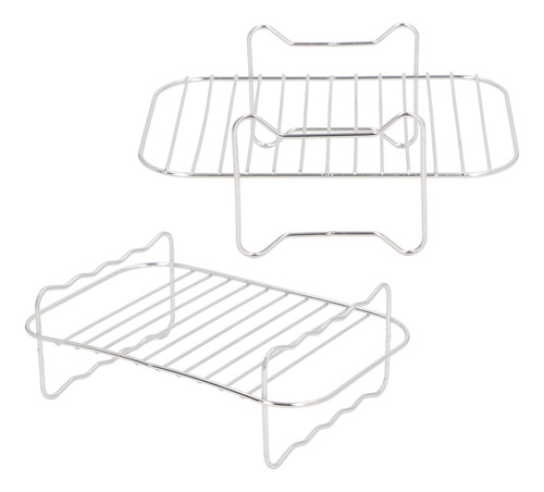 Estante Para Freidora De Acero Inoxidable, Pinchos, Cocción