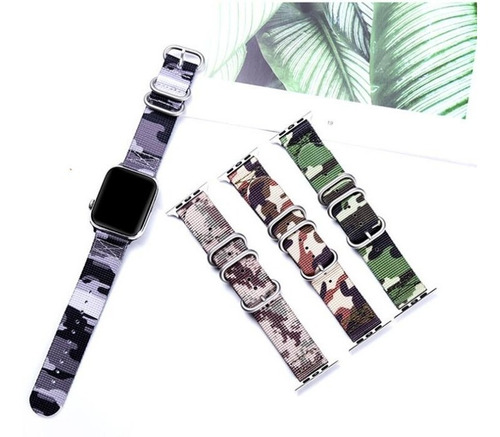 Correa Camuflaje Para Apple Watch Hombre Caballero Rudo Dama