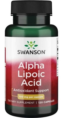 Ácido Alfa Lipoico 100 Mg 120 Capsulas De Swanson 