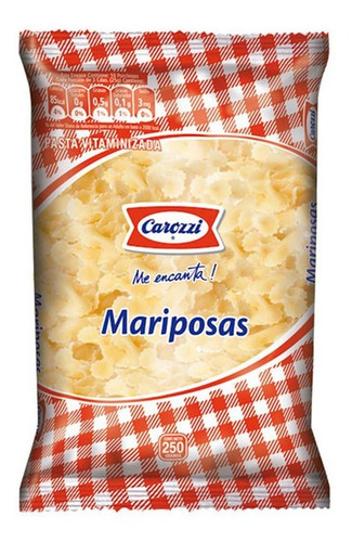 Fideos Carozzi 250gr Mariposa(uni)super