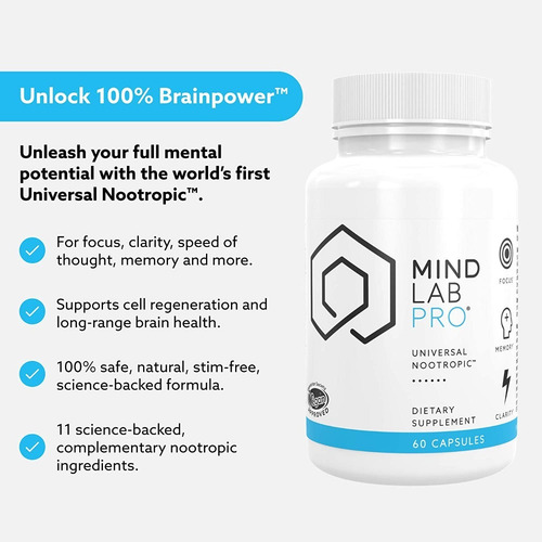 Mind Lab Pro - Brainpower - Claridad De Enfoque De Memoria M