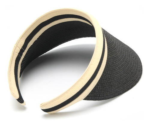 Imagen 3 de 3 de Visera Gorra Sombrero Mujer Rafia Playa