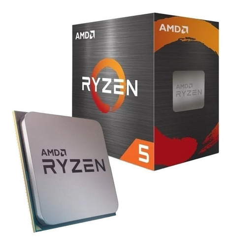 Processador gamer AMD Ryzen 5 5600 100-100000927BOX  de 6 núcleos e  4.4GHz de frequência